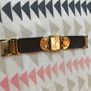Michael Kors leather strap watch