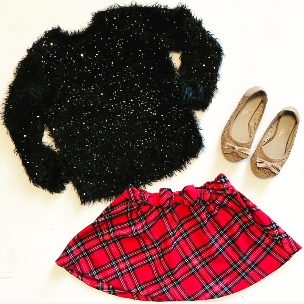 H&M Sequin Sparkle Fur Sweater - 3T-4T 5t (EUC)