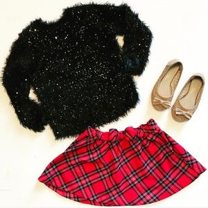 H&M Sequin Sparkle Fur Sweater - 3T-4T 5t (EUC)