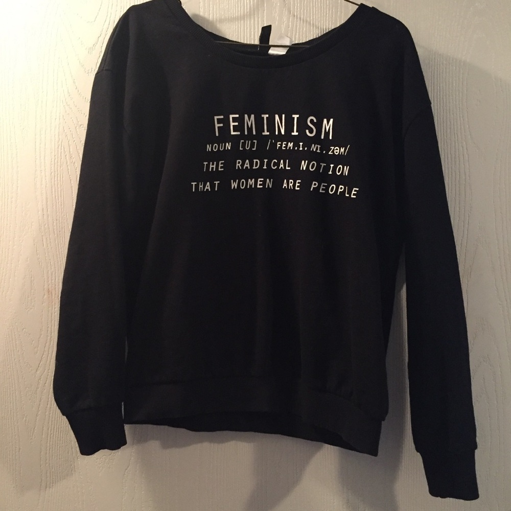 Feminism Sweatshirt & Zara Top Bundle
