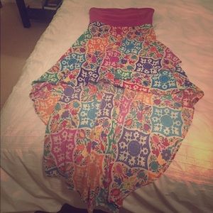 High low strapless Medium Judith march dress