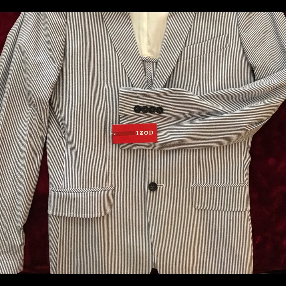 NEW! IZOD Seersucker Blazer, M's S/P
