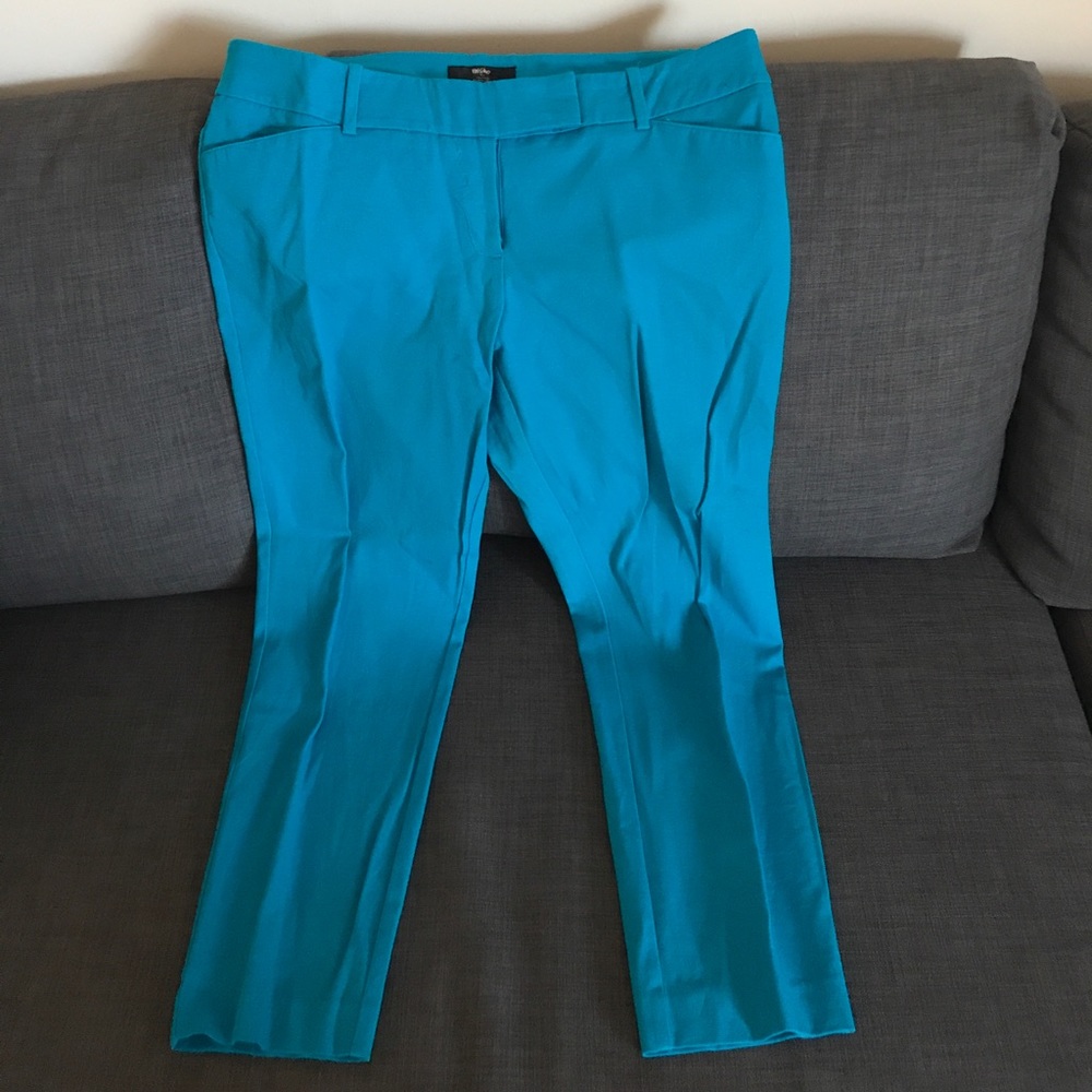 Teal ankle pants