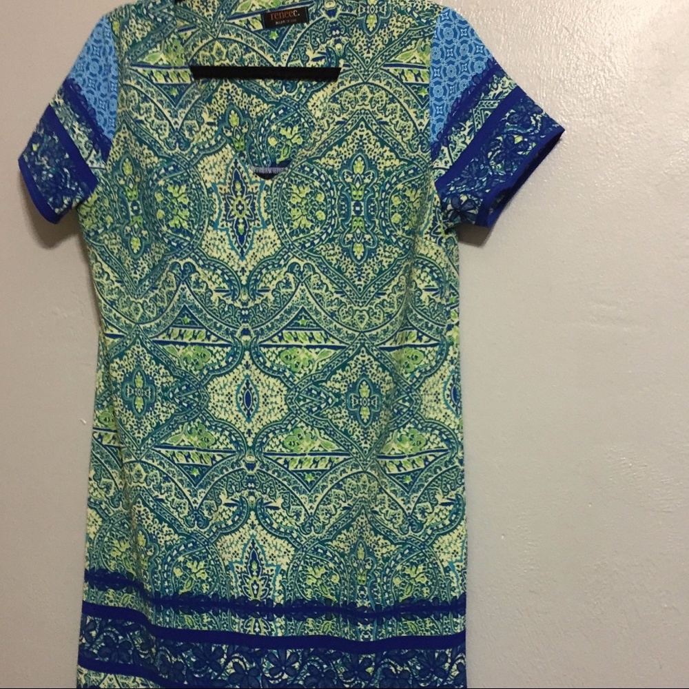 Printed Shift Dress