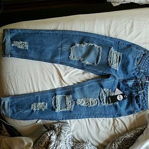 BOOHOO Low Waist Boyfriend Jeans