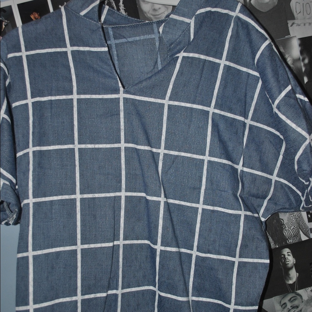 GRID BLOUSE