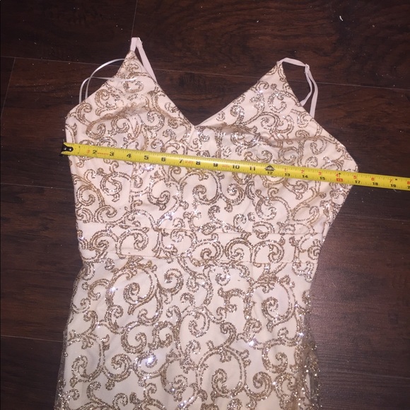 Sale $15 ! Champagne gown ! - Picture 3 of 8