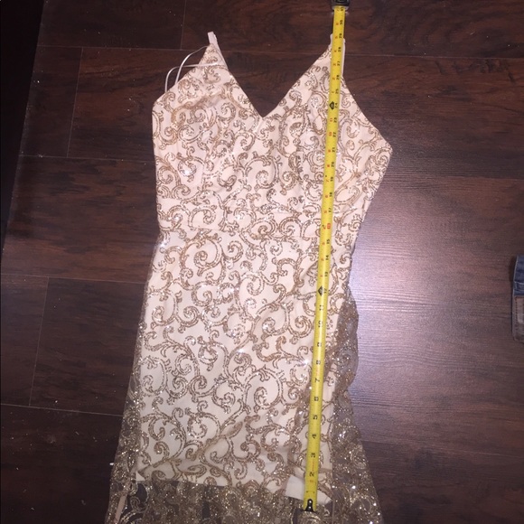 Sale $15 ! Champagne gown ! - Picture 5 of 8