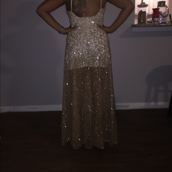 Sale $15 ! Champagne gown ! - Picture 8 of 8