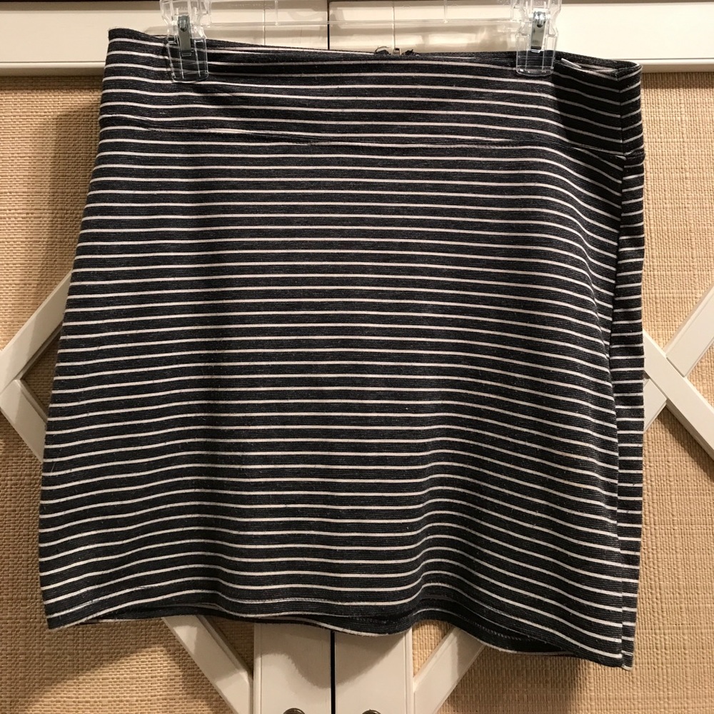 BDG Charcoal Grey & White Stripe Skirt urban
