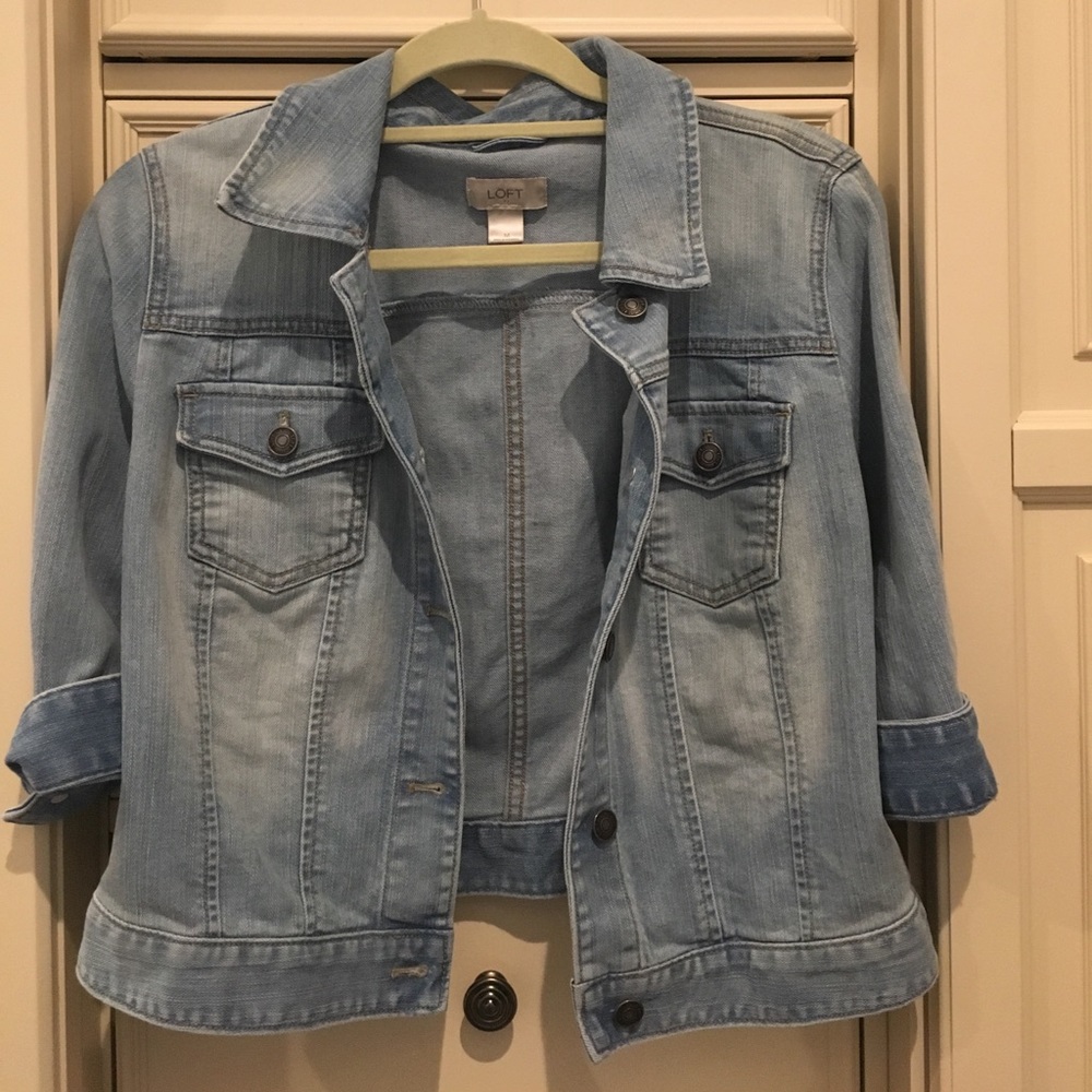 LOFT Light Washed Denim Jacket