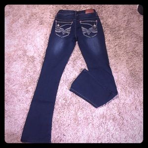 Hydraulic dark denim bootcut jeans