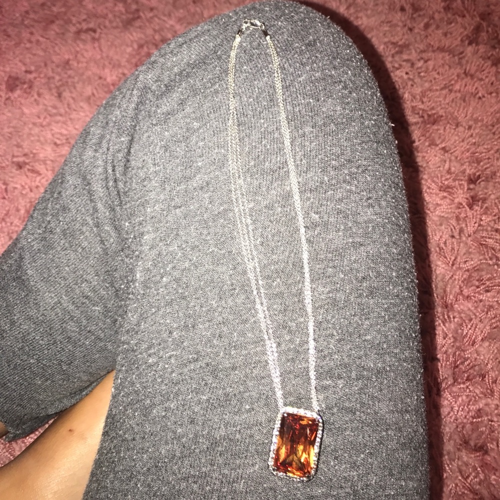 Tourmaline stone necklace
