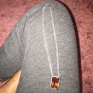 Tourmaline stone necklace