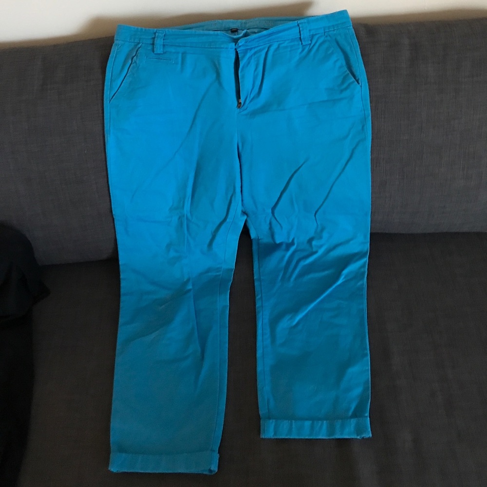 Blue GAP khaki ankle pants