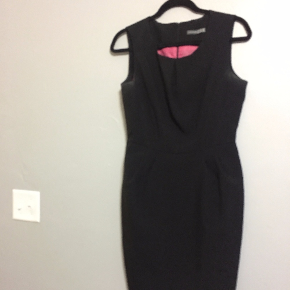 Black Fitted Work Dress
