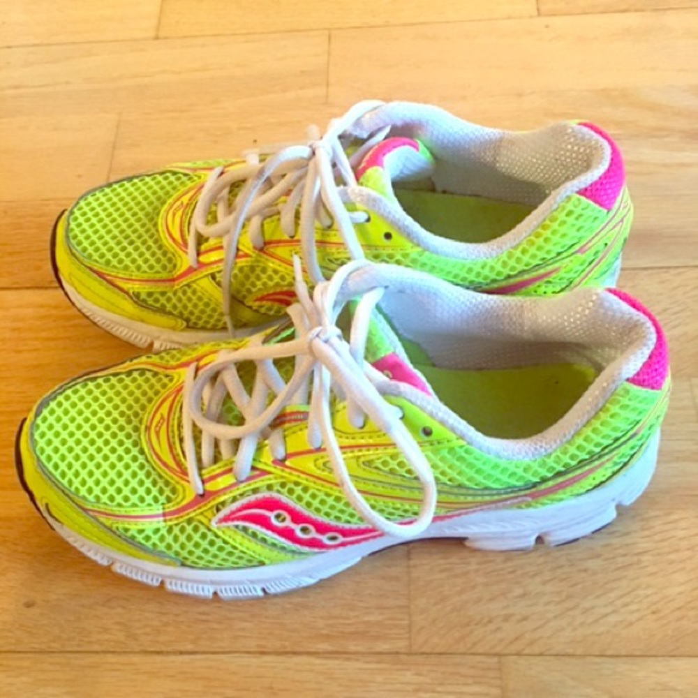 Saucony running shoe.