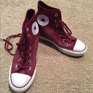 High heeled converse sneakers