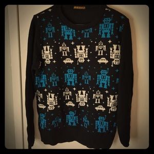 Run and Fly robot sweater