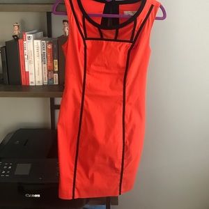 Bright orange dresses