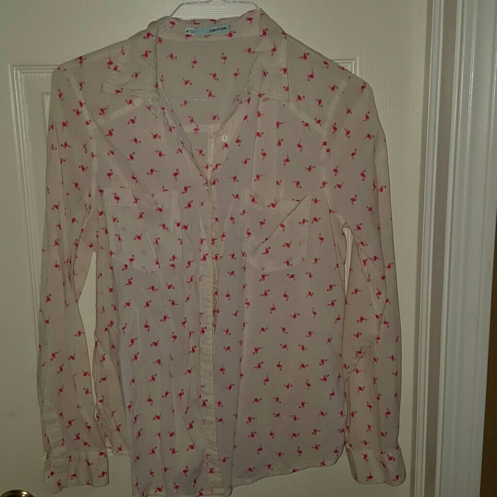 Maurices light weight flamingo button down