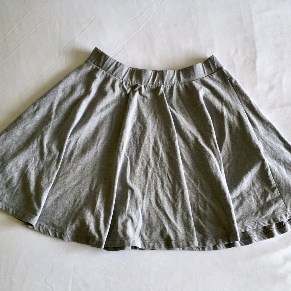 Grey Skater Skirt