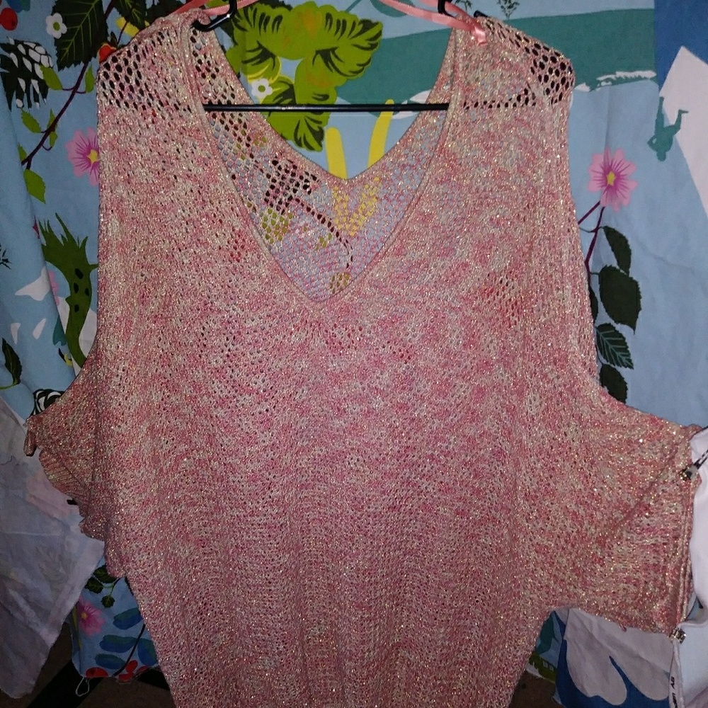 Metallic Net Sweater BNWOT