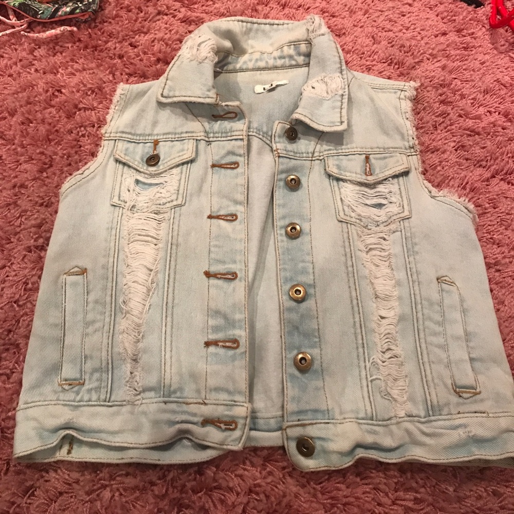 LF Milau jean sleeveless vest