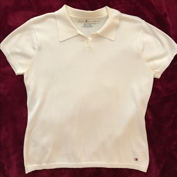 Tommy Hilfiger white tennis/golf sweater W's M - Picture 2 of 7
