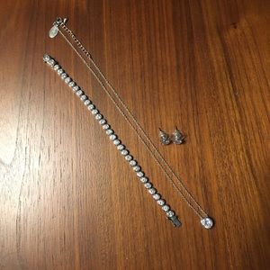 3 Piece rhinestone jewelry set