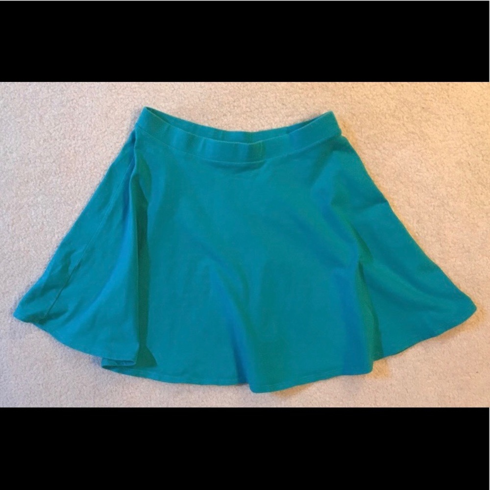Turquoise Skater Skirt