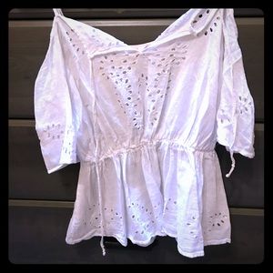 GUESS boho white summer shirt