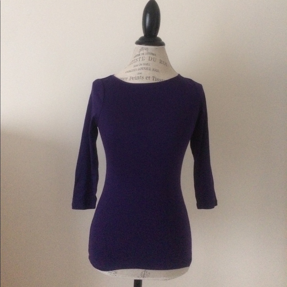 Purple Zara Long Sleeve Top Size S