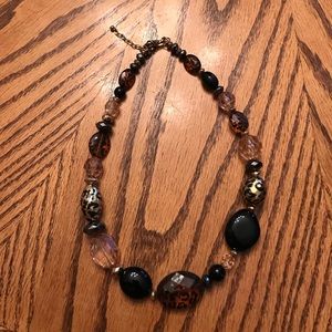 Animal Print Beaded Necklace