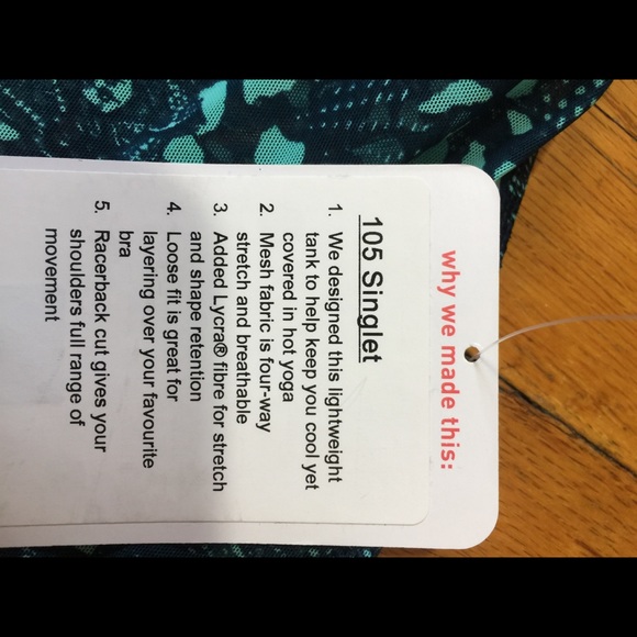 SOLD💕lululemon 105 Singlet Mesh Sz 8 - Picture 5 of 5