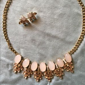 Statement necklace with matching earrings