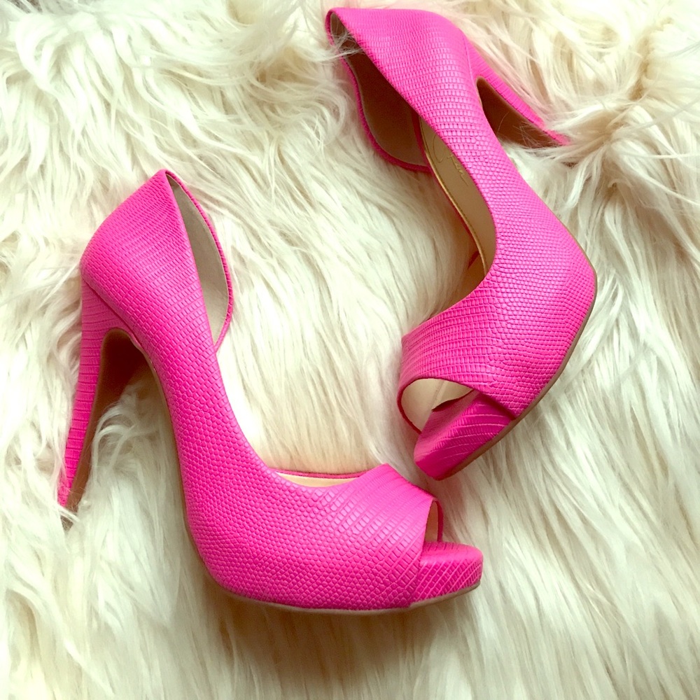PRICE DROP 💋👠Jessica Simpson hot pink pumps