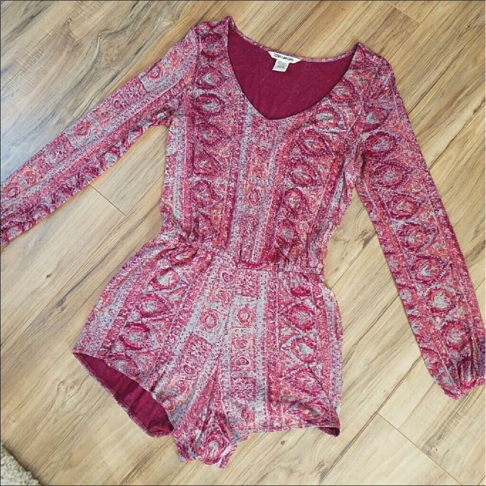 Billabong Paisley Long-sleeved Romper