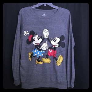 Disney long sleeve grey sweater size Medium