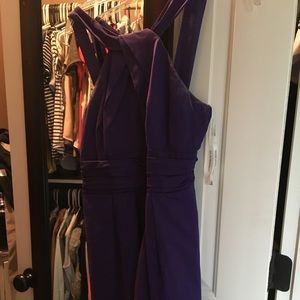 Davids bridal purple bridesmaid dress