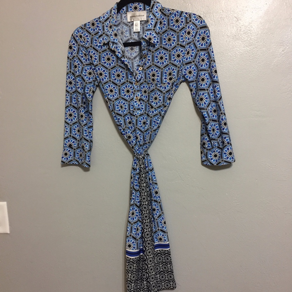 Donna Morgan Tie Wrap Dress