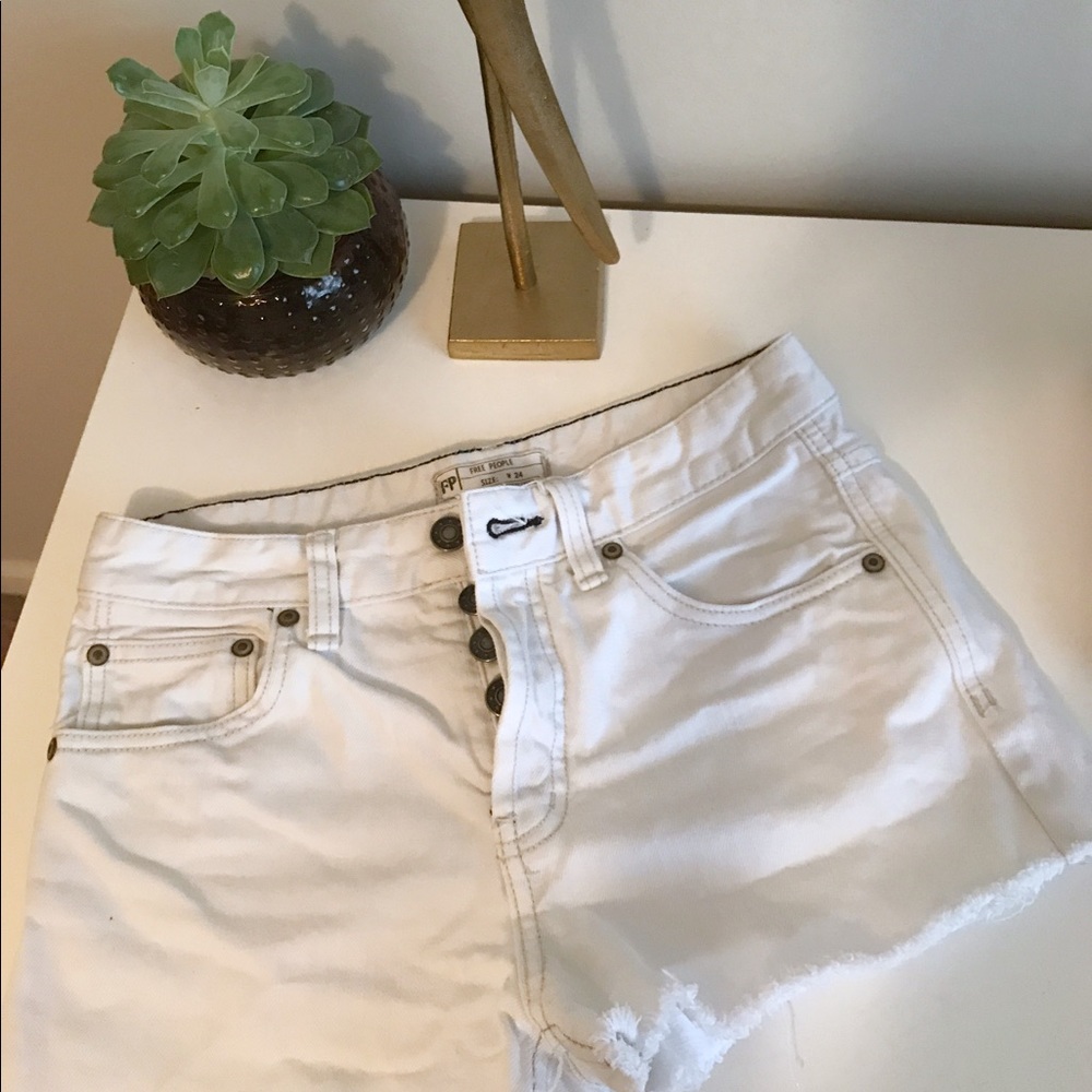 Free People White shorts