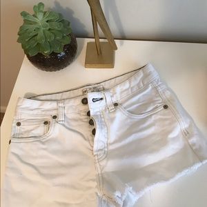 Free People White shorts
