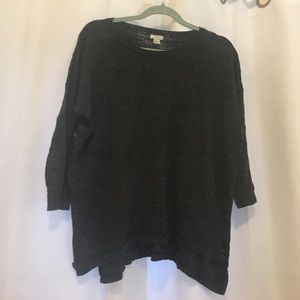 Gray J Crew light weight sweater