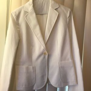 White Fitted Blazer J Crew