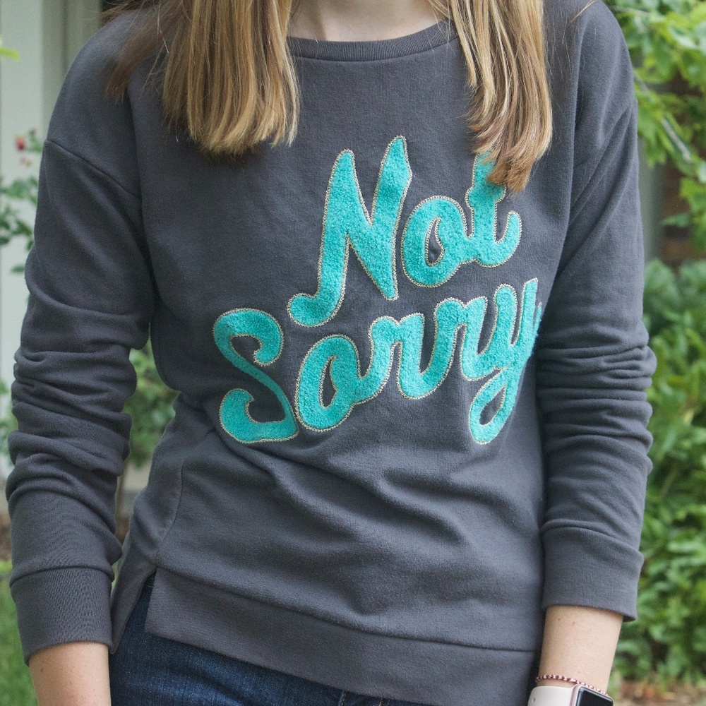 JUICY COUTURE "Not Sorry" Sweater
