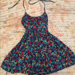 American Apparel floral halter dress
