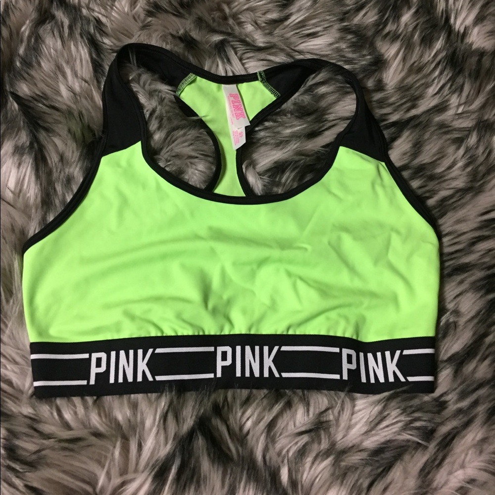 Pink Victoria's Secret sports bra