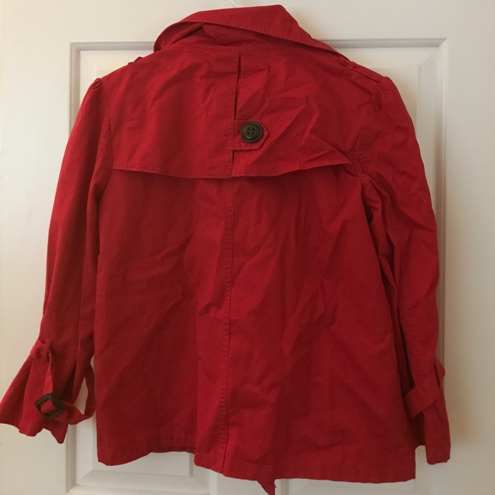 Red Button-Front Jacket - Picture 2 of 2