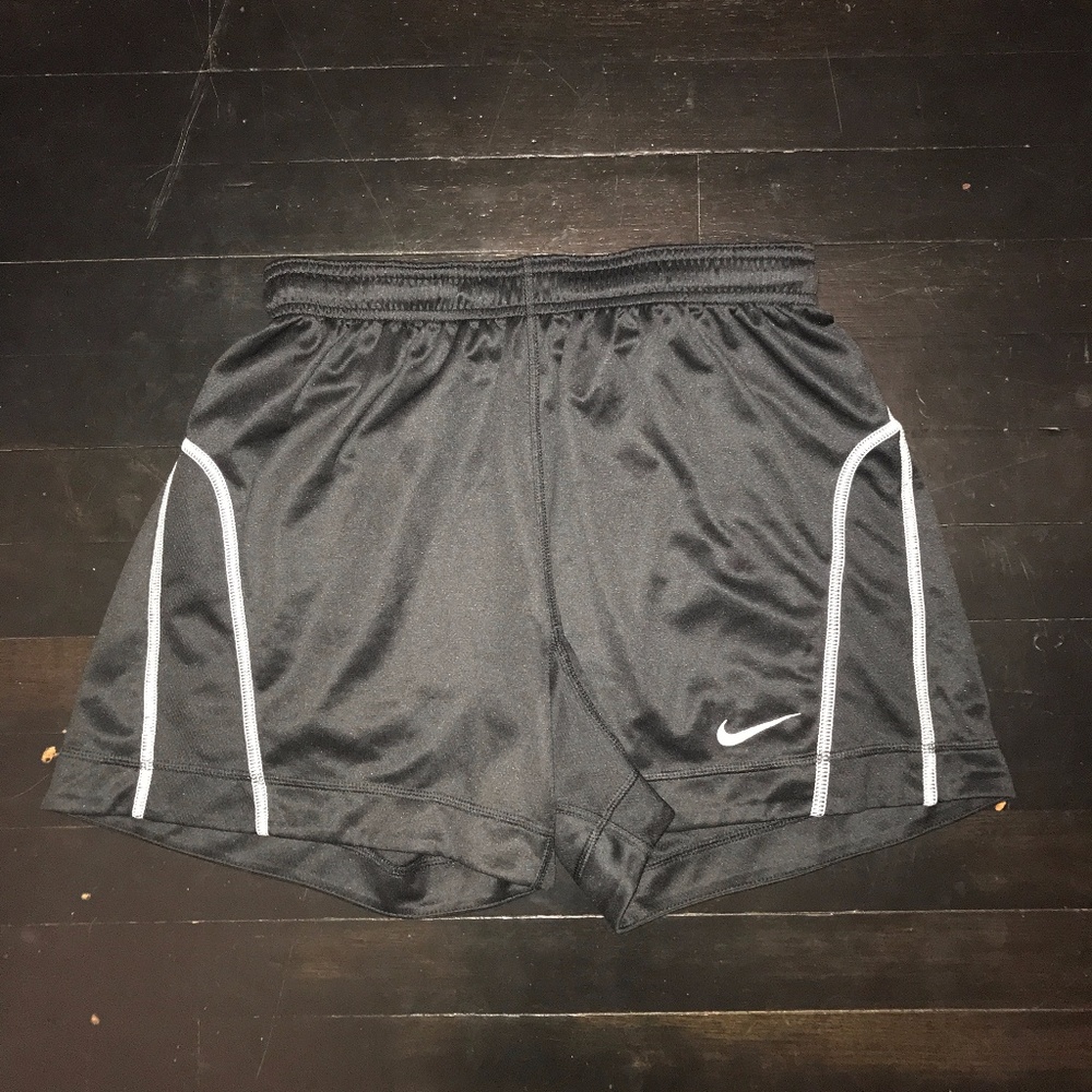 Black with White Detailing Nike Dry Fit Shorts